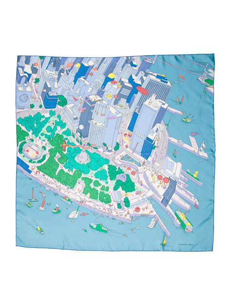 hermes the battery scarf|Hermès’ Limited Edition “The Battery New York” Scarf.